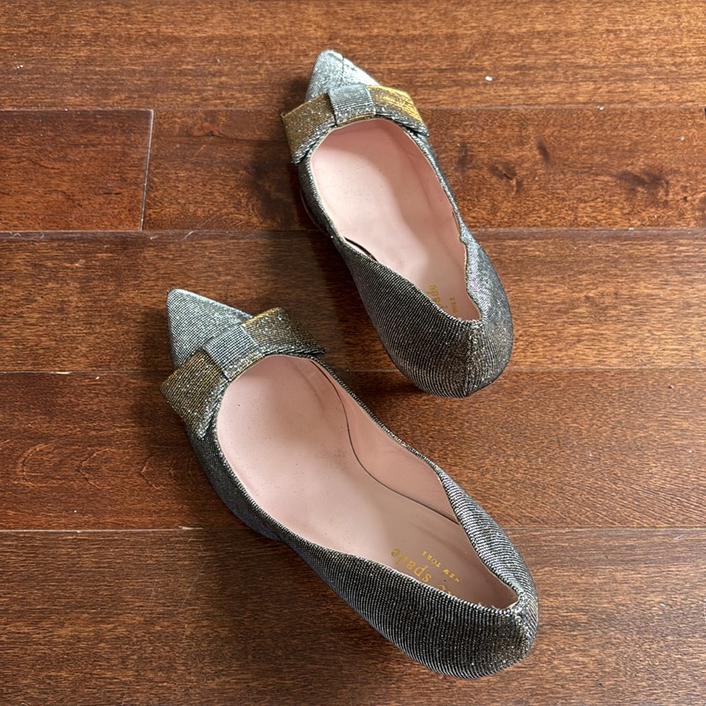 Gently used Kate Spade silver heels - Picture 4 of 4